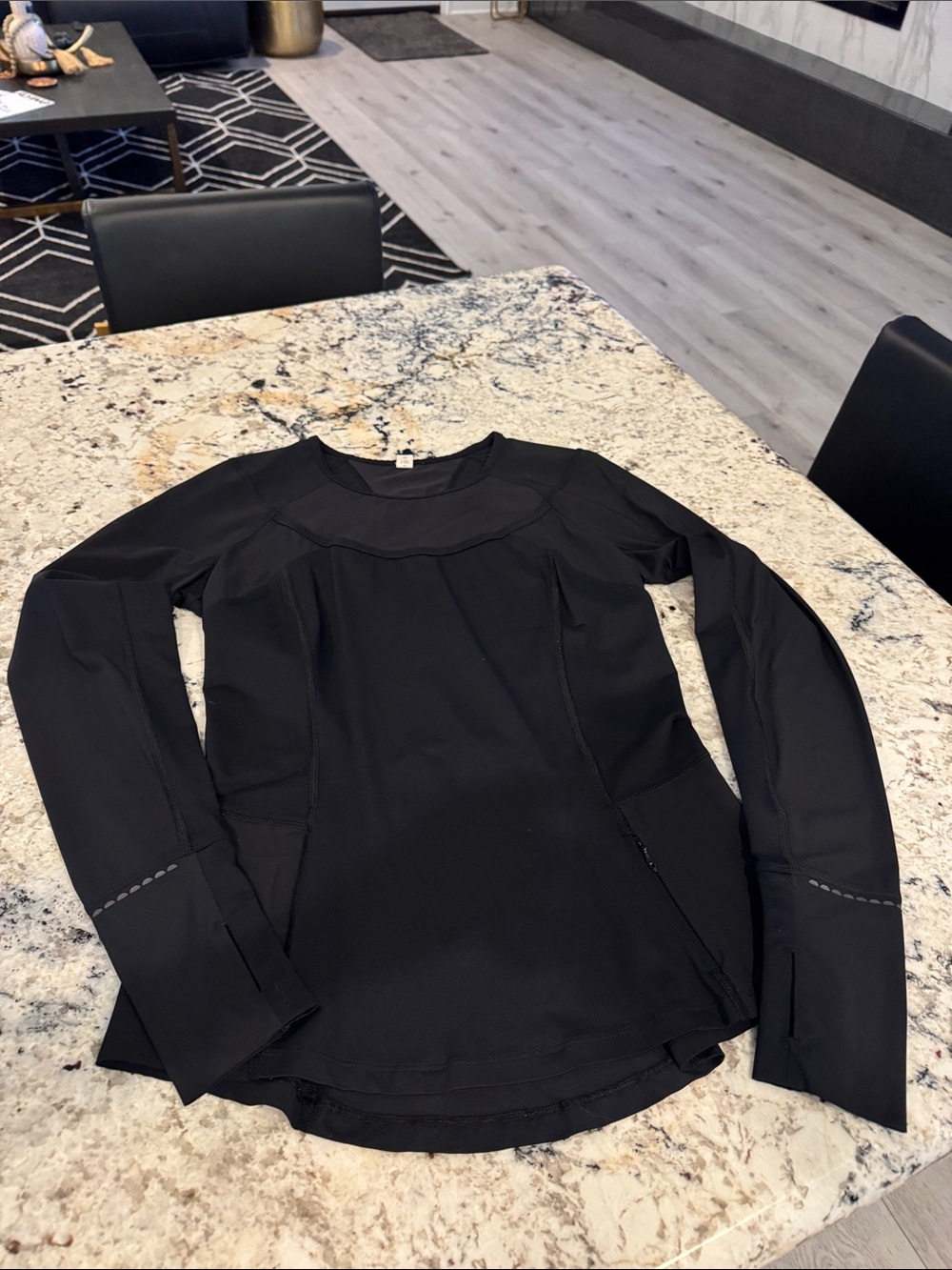 Lululemon Black Long-Sleeve Performance Women's Top